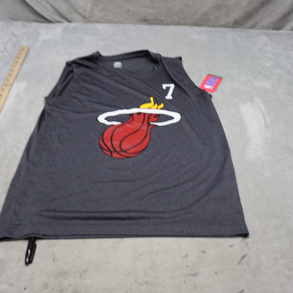 Miami Heat Shirt Youth XXL 18 NBA Gray Goran Dragic 7 Sleeveless Tank $20 NEW